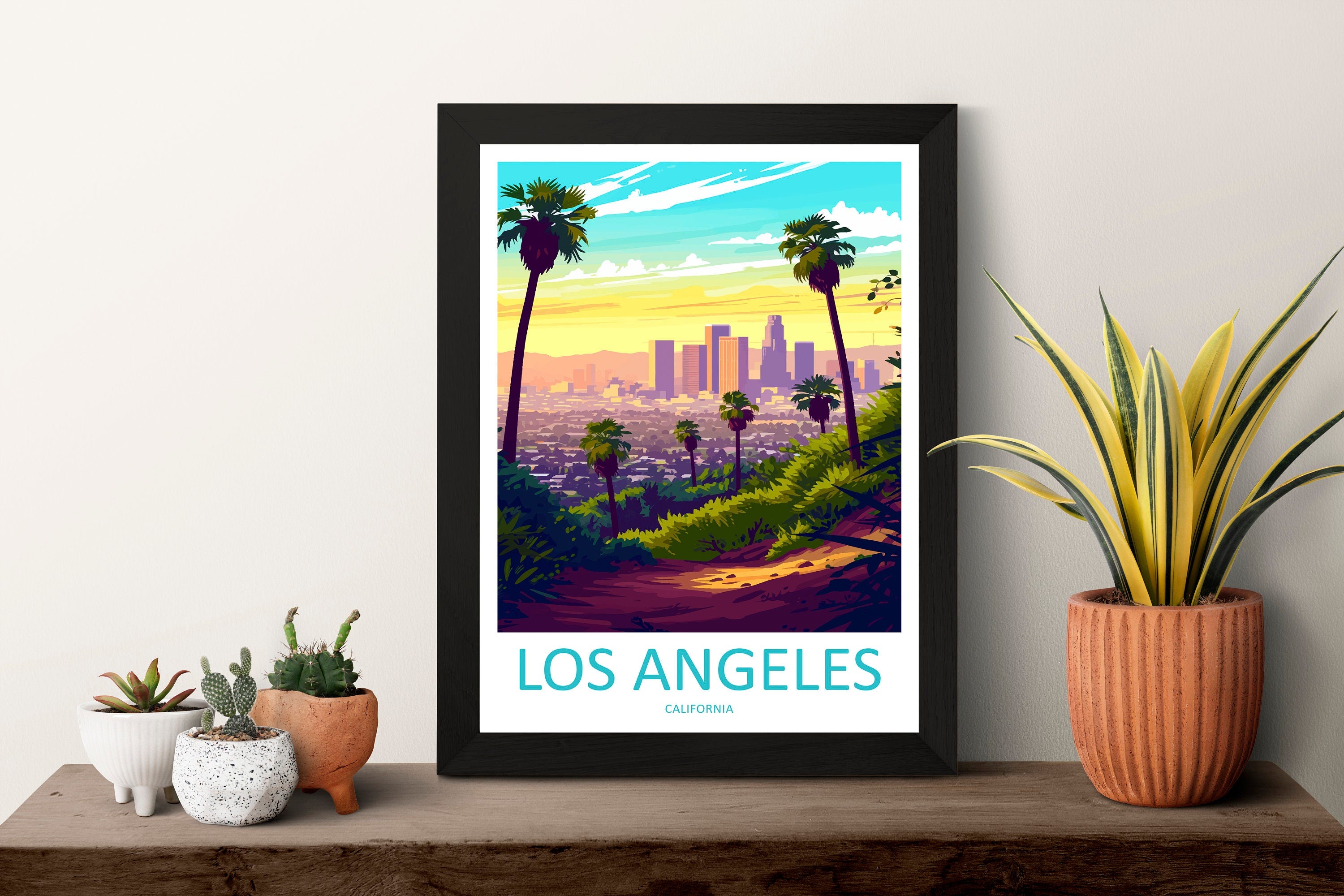 Los Angeles Travel Print