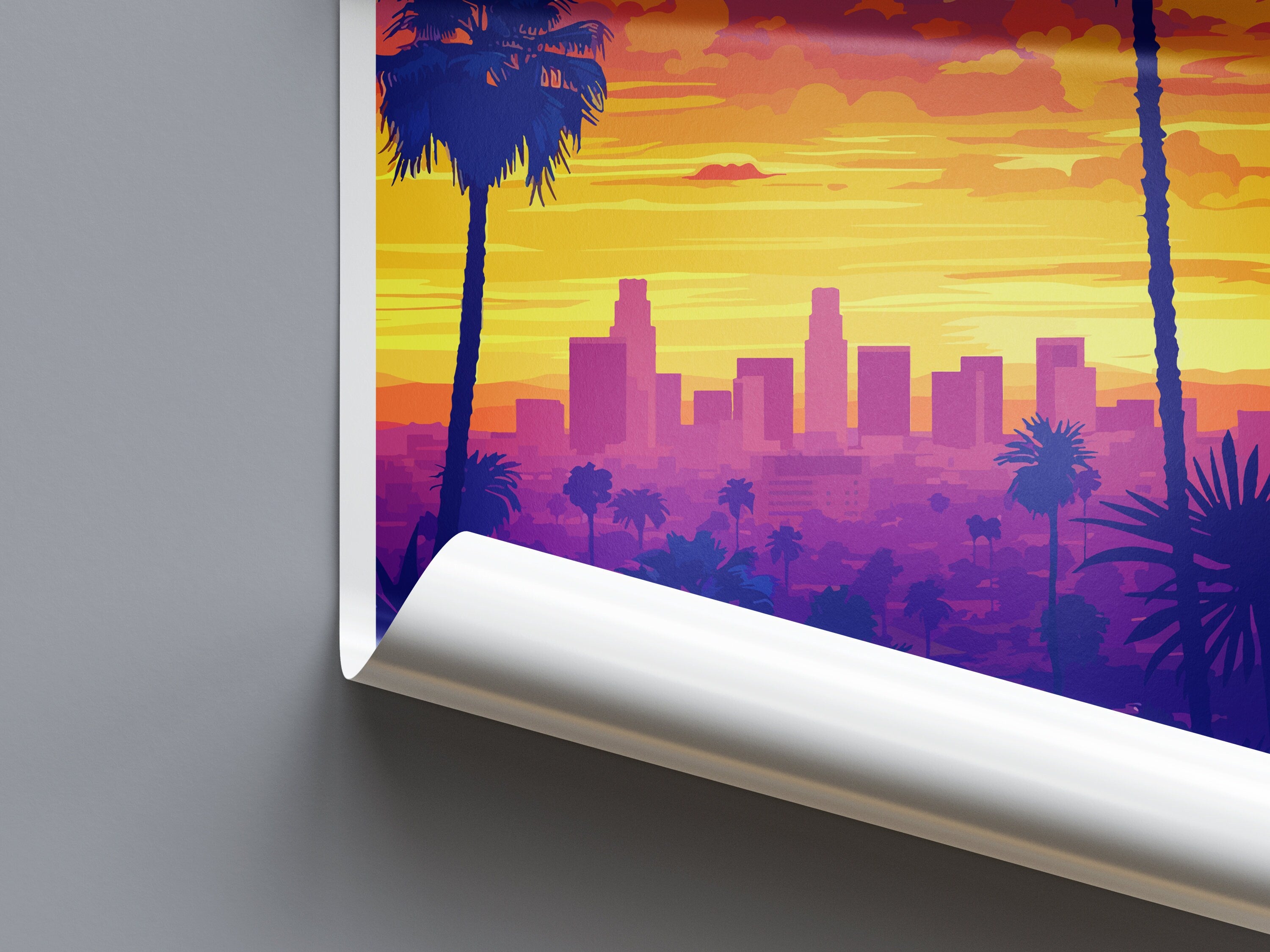 Los Angeles Travel Print