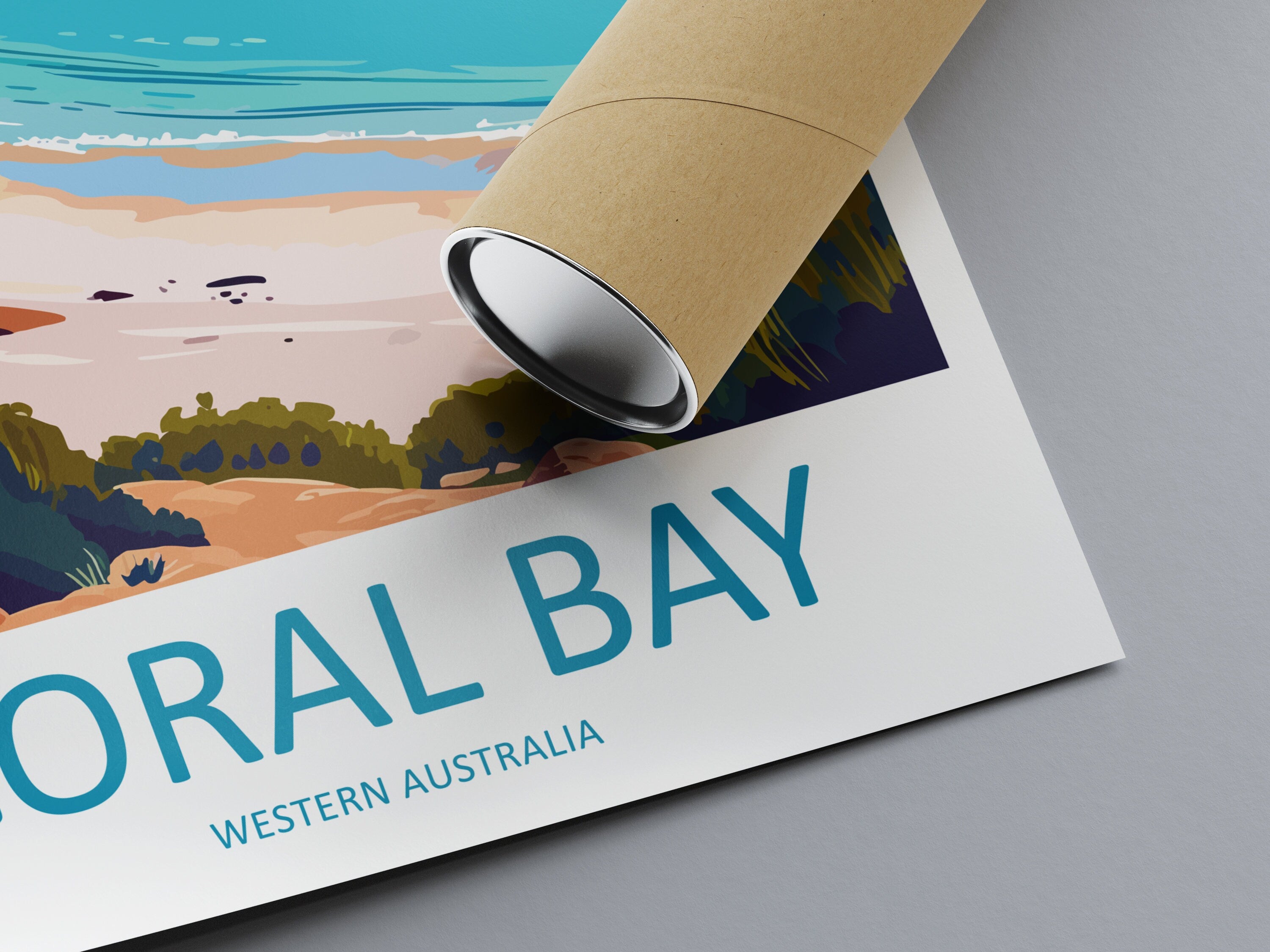 Coral Bay Travel Print