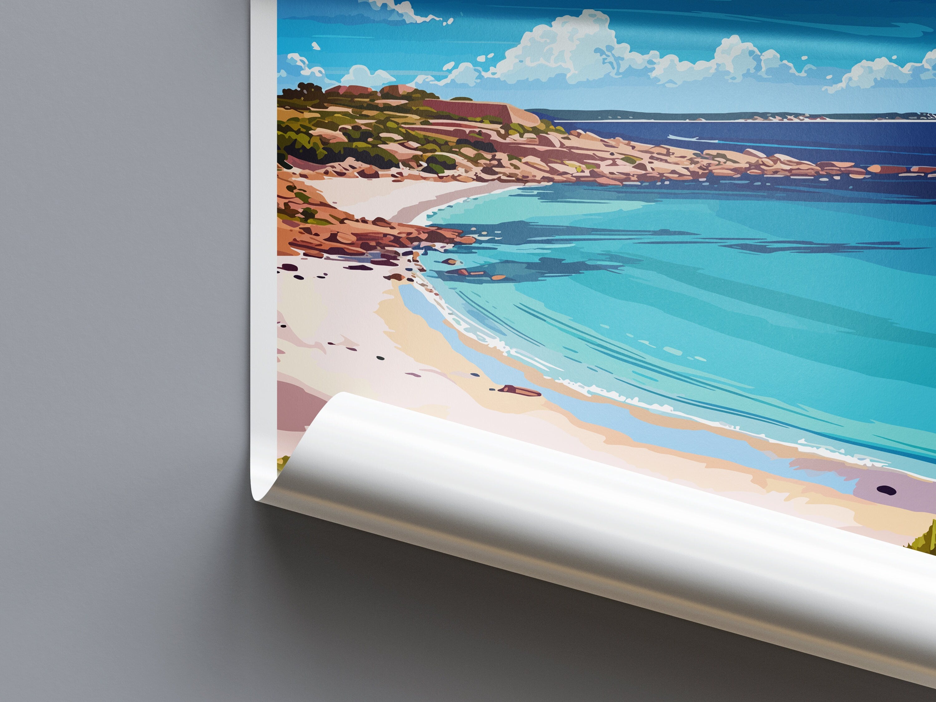 Coral Bay Travel Print