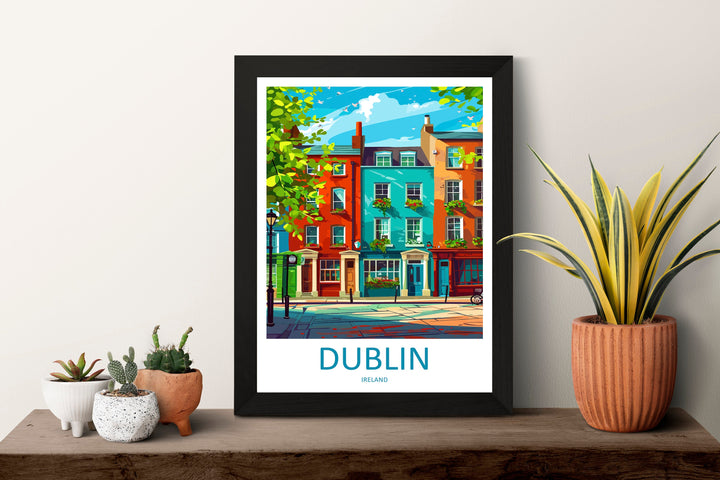 Dublin Skyline Print Dublin Home Decor Skyline City Art Print Dublin Wall Art for Ireland Enthusiast Gift Wall Hanging Dublin Ireland Print
