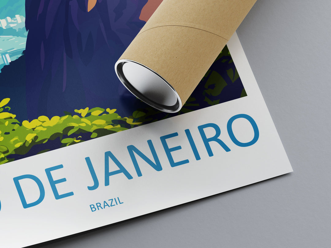 Rio De Janeiro Travel Print Wall Art Rio De Janeiro Wall Hanging Home Decor Rio De Janeiro Gift Art Lovers Wall Art Print Art Brazil Art