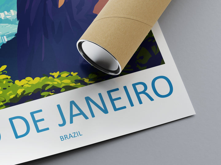 Rio De Janeiro Travel Print Wall Art Rio De Janeiro Wall Hanging Home Decor Rio De Janeiro Gift Art Lovers Wall Art Print Art Brazil Art