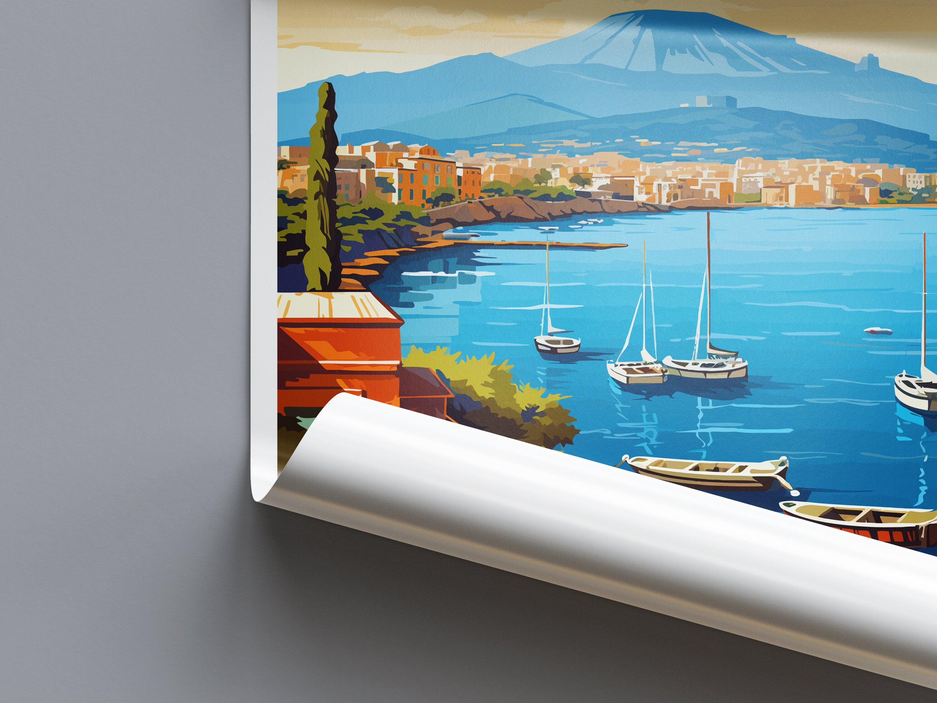 Naples Travel Print