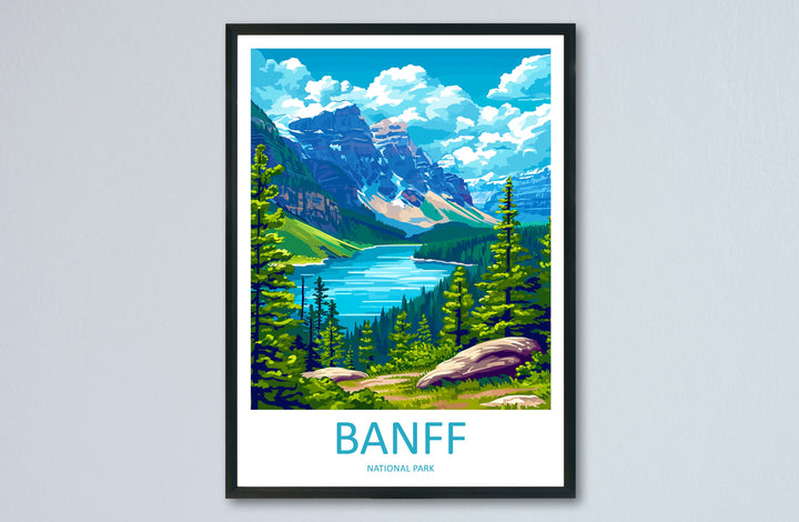 Banff National Park Travel Print Wall Art Banff Wall Hanging Home Décor Banff Gift Art Lovers Canada Art Lover Gift