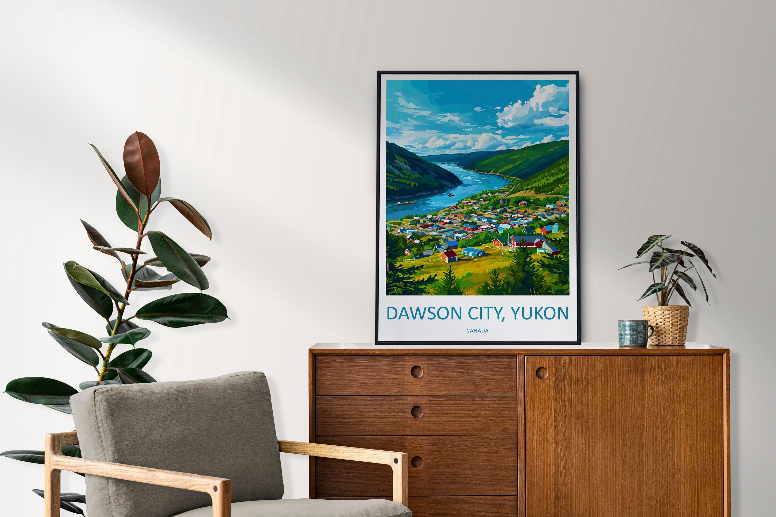 Dawson City Travel Print