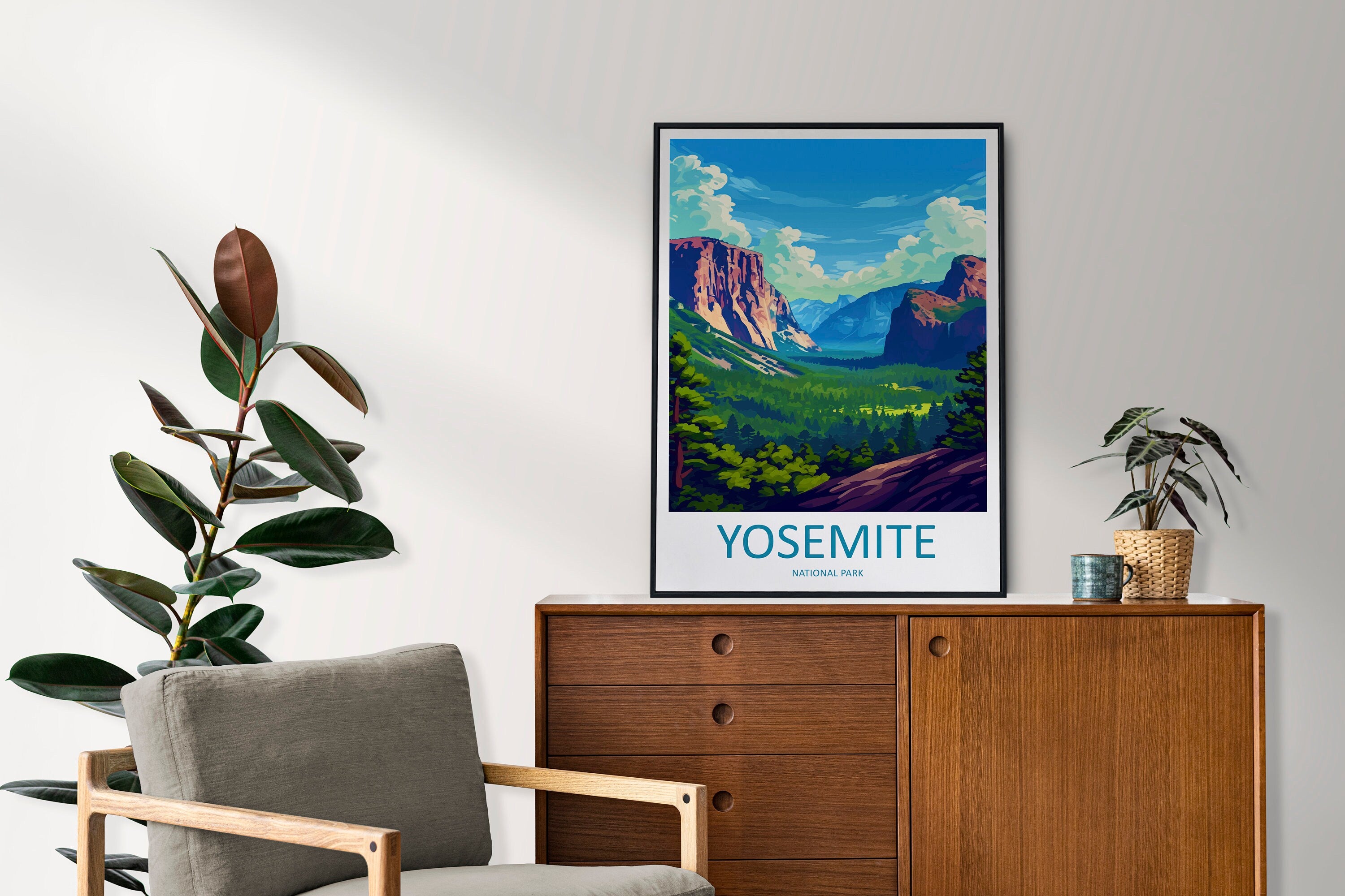 Yosemite Travel Print