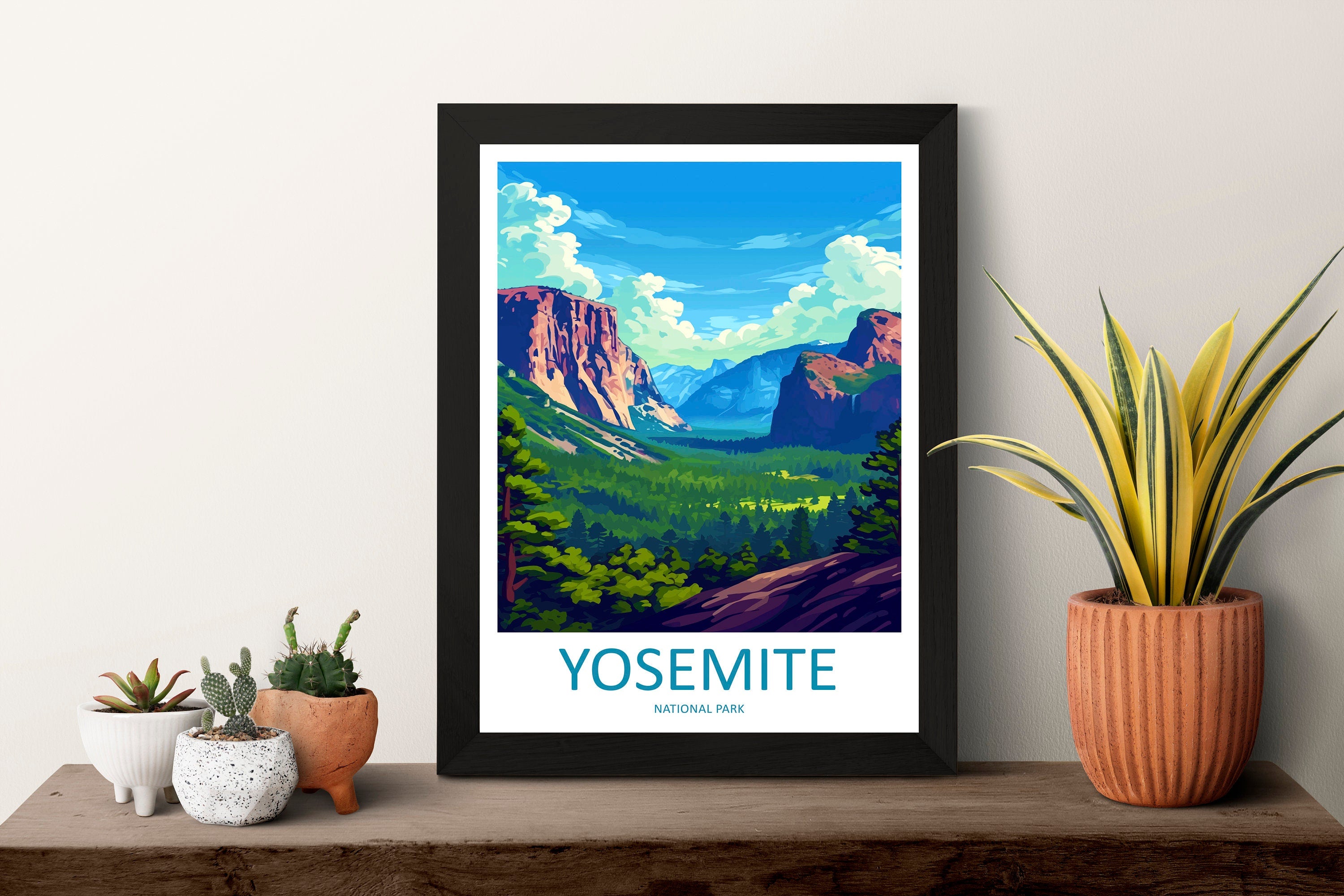 Yosemite Travel Print