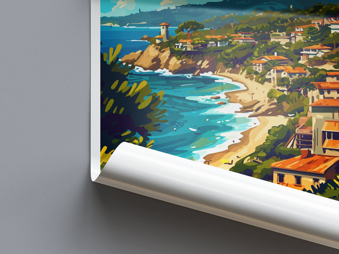 Santa Cruz Travel Print Wall Art Santa Cruz Wall Hanging Home Décor Santa Cruz Gift Art Lovers California Art Lover Gift Santa Cruz Poster