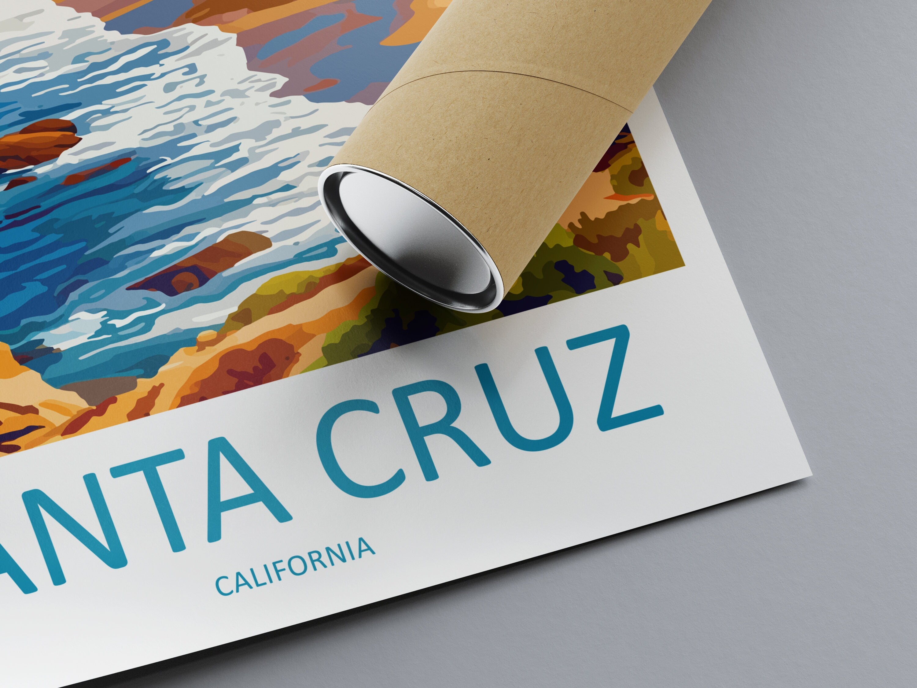 Santa Cruz Travel Print