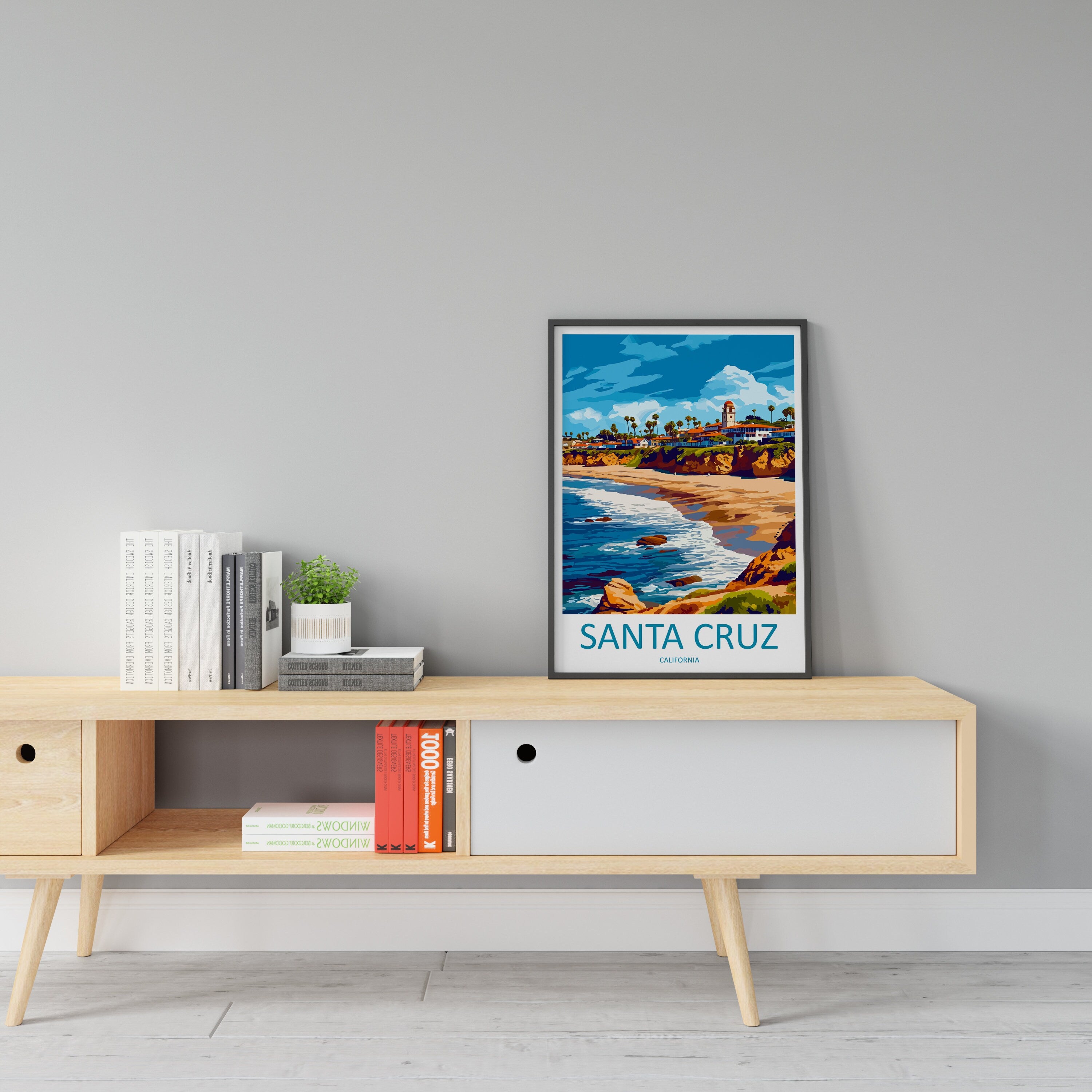 Santa Cruz Travel Print