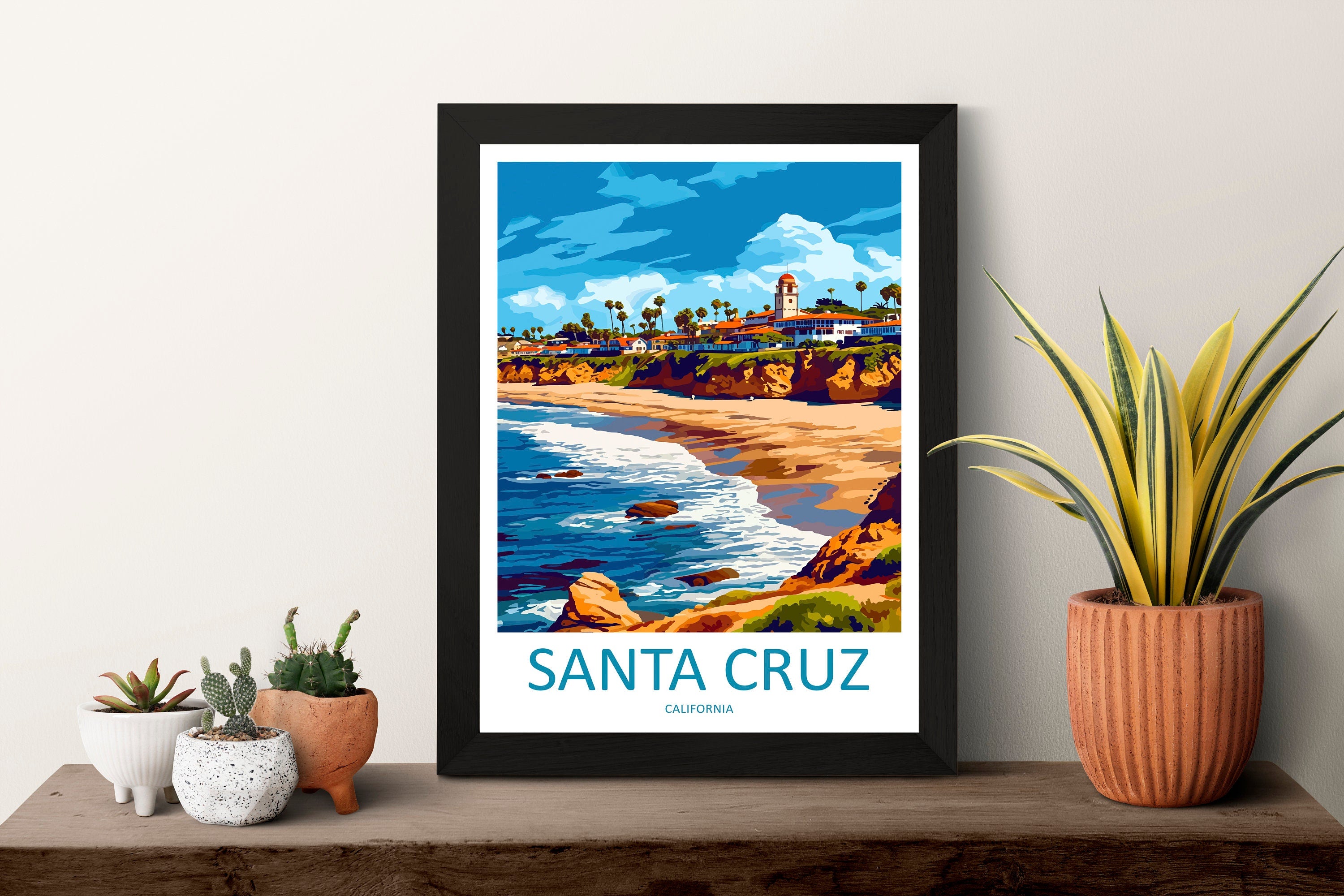 Santa Cruz Travel Print