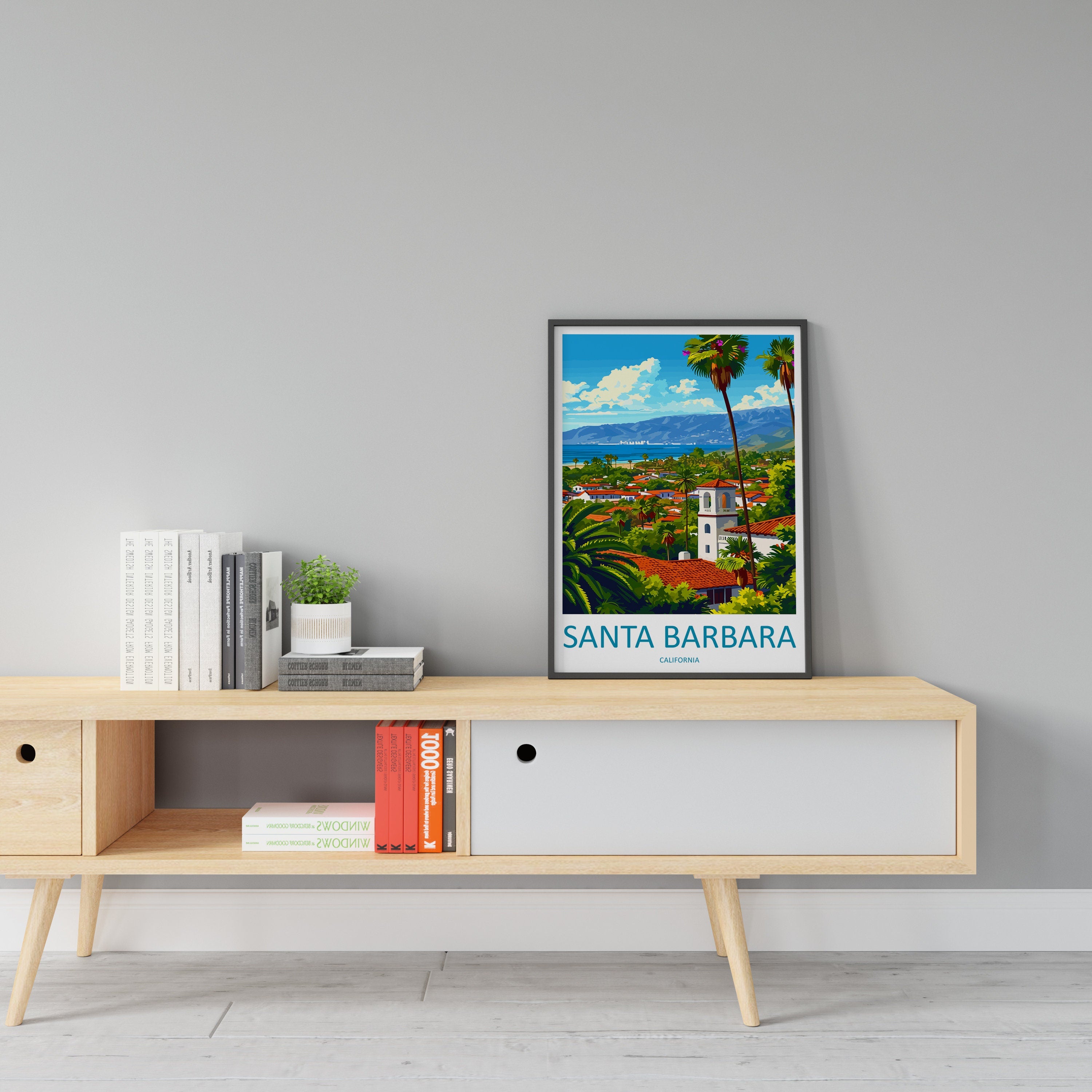 Santa Barbara Travel Print