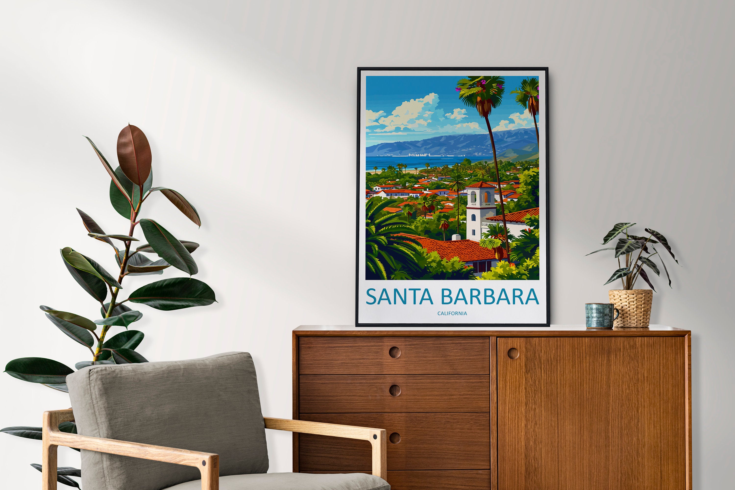 Santa Barbara Travel Print