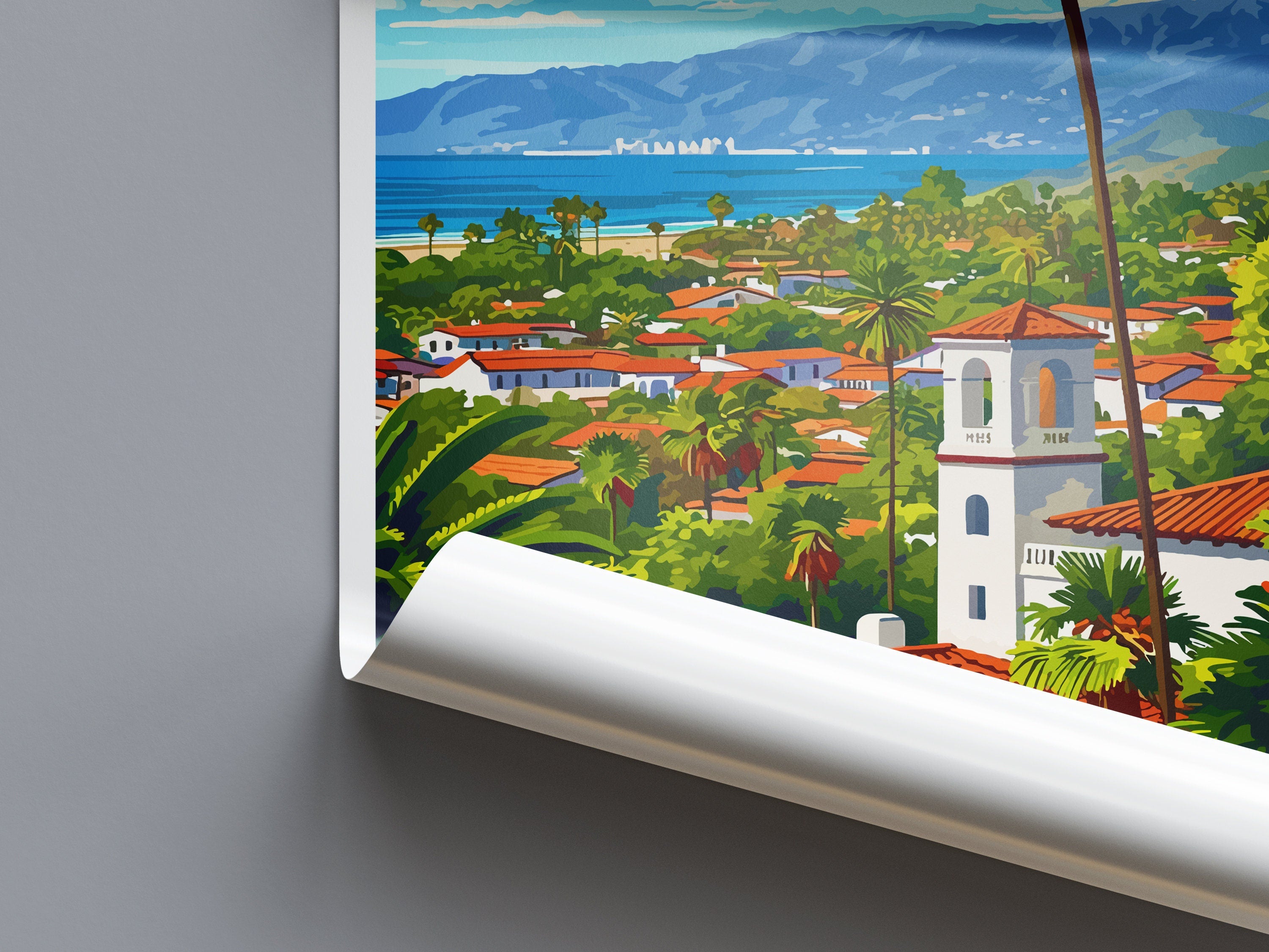 Santa Barbara Travel Print