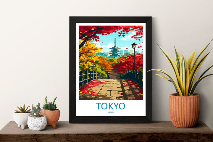 Japan Travel Print Wall Art Japan Wall Hanging Home Décor Japan Gift Art Lovers Tokyo Art Lover Gift Tokyo Travel Gift