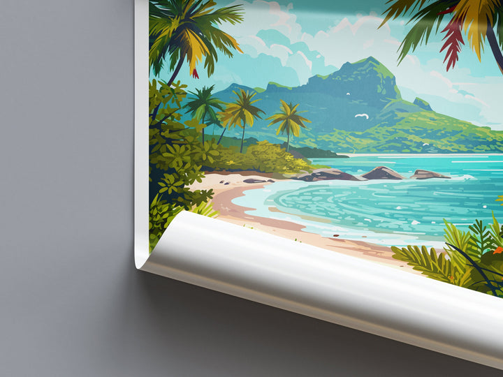 Fiji Travel Print Wall Art Fiji Wall Hanging Home Décor Fiji Gift Art Lovers Hawaii Art Lover Gift Print Artwork South Pacific