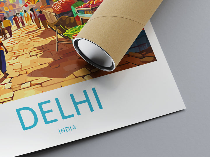 Delhi Travel Print Wall Art Delhi Wall Hanging Home Décor Delhi Gift Art Lovers India Art Lover Gift Wall Décor