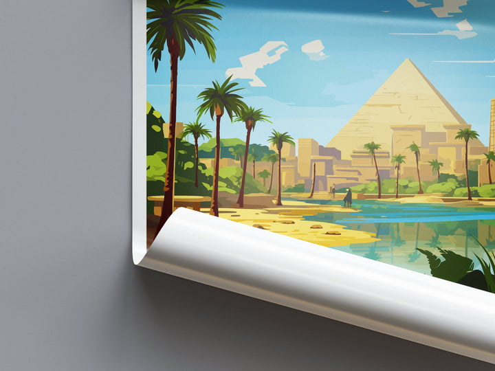 Cairo Travel Print Wall Art Cairo Egypt Wall Hanging Home Decoration Cairo Gift Art Lovers Wall Art Print Cairo Great Pyramids Of Giza