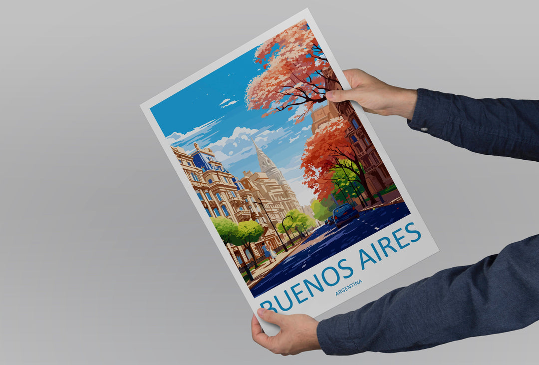 Buenos Aires Travel Print Wall Art Buenos Aires Wall Hanging Home Décor Buenos Aires Gift Art Lovers Argentina Art Lover Gift Buenos Aires