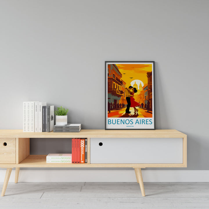 Buenos Aires Travel Print Wall Art Buenos Aires Wall Hanging Home Décor Buenos Aires Gift Art Lovers Argentina Art Lover Gift Buenos Aires