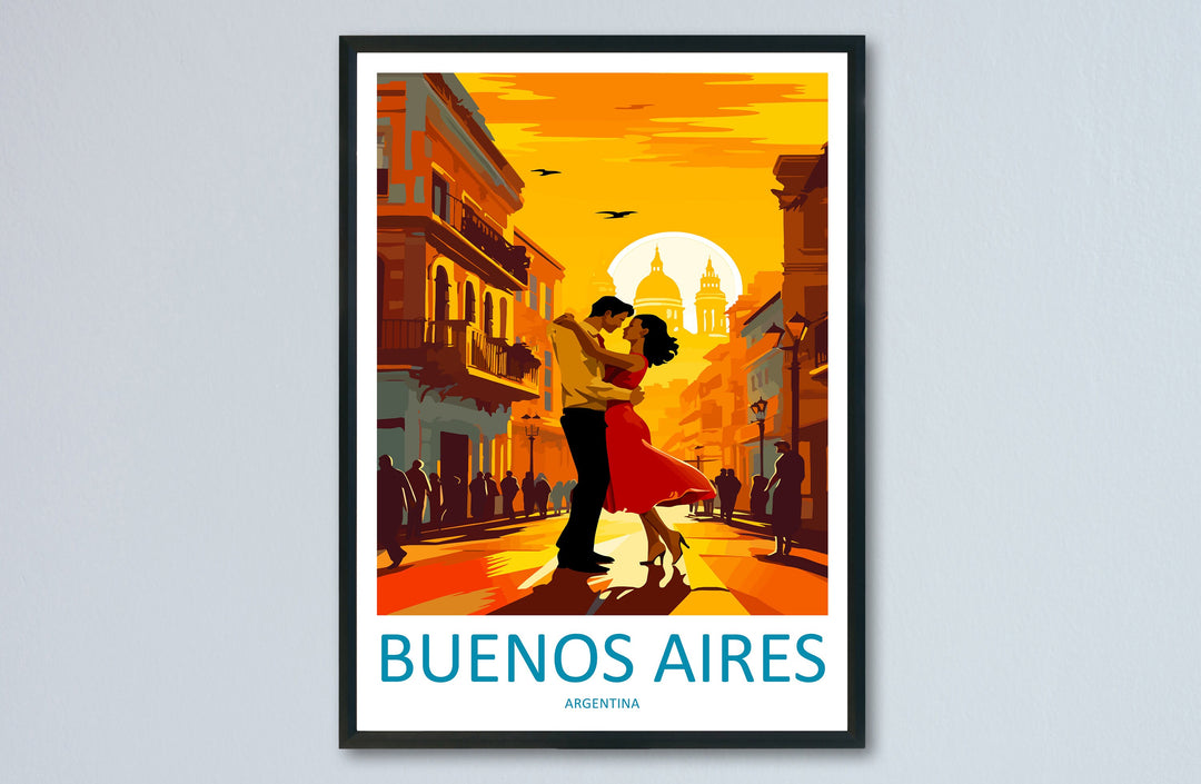Buenos Aires Travel Print Wall Art Buenos Aires Wall Hanging Home Décor Buenos Aires Gift Art Lovers Argentina Art Lover Gift Buenos Aires