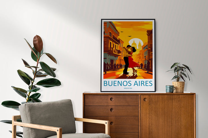 Buenos Aires Travel Print Wall Art Buenos Aires Wall Hanging Home Décor Buenos Aires Gift Art Lovers Argentina Art Lover Gift Buenos Aires