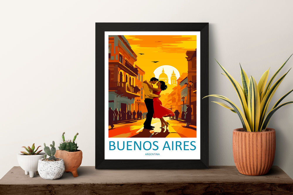 Buenos Aires Travel Print Wall Art Buenos Aires Wall Hanging Home Décor Buenos Aires Gift Art Lovers Argentina Art Lover Gift Buenos Aires