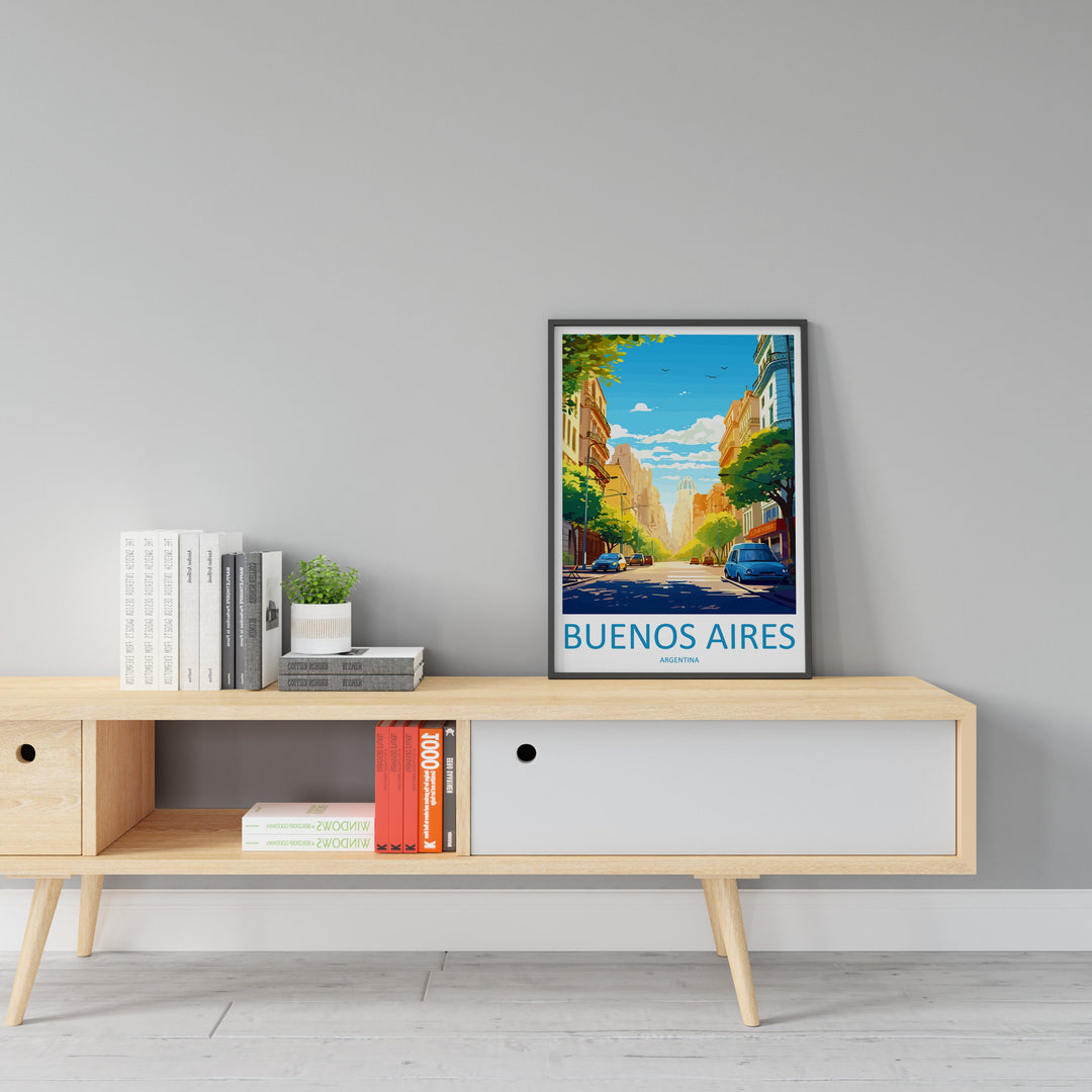 Buenos Aires Travel Print Wall Art Buenos Aires Wall Hanging Home Décor Buenos Aires Gift Art Lovers Argentina Art Lover Gift Buenos Aires