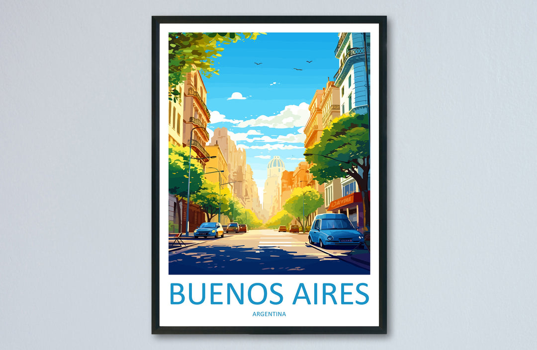Buenos Aires Travel Print Wall Art Buenos Aires Wall Hanging Home Décor Buenos Aires Gift Art Lovers Argentina Art Lover Gift Buenos Aires