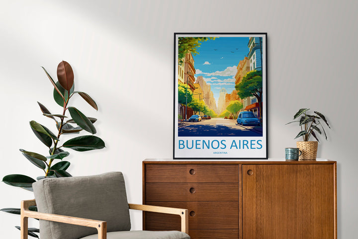 Buenos Aires Travel Print Wall Art Buenos Aires Wall Hanging Home Décor Buenos Aires Gift Art Lovers Argentina Art Lover Gift Buenos Aires
