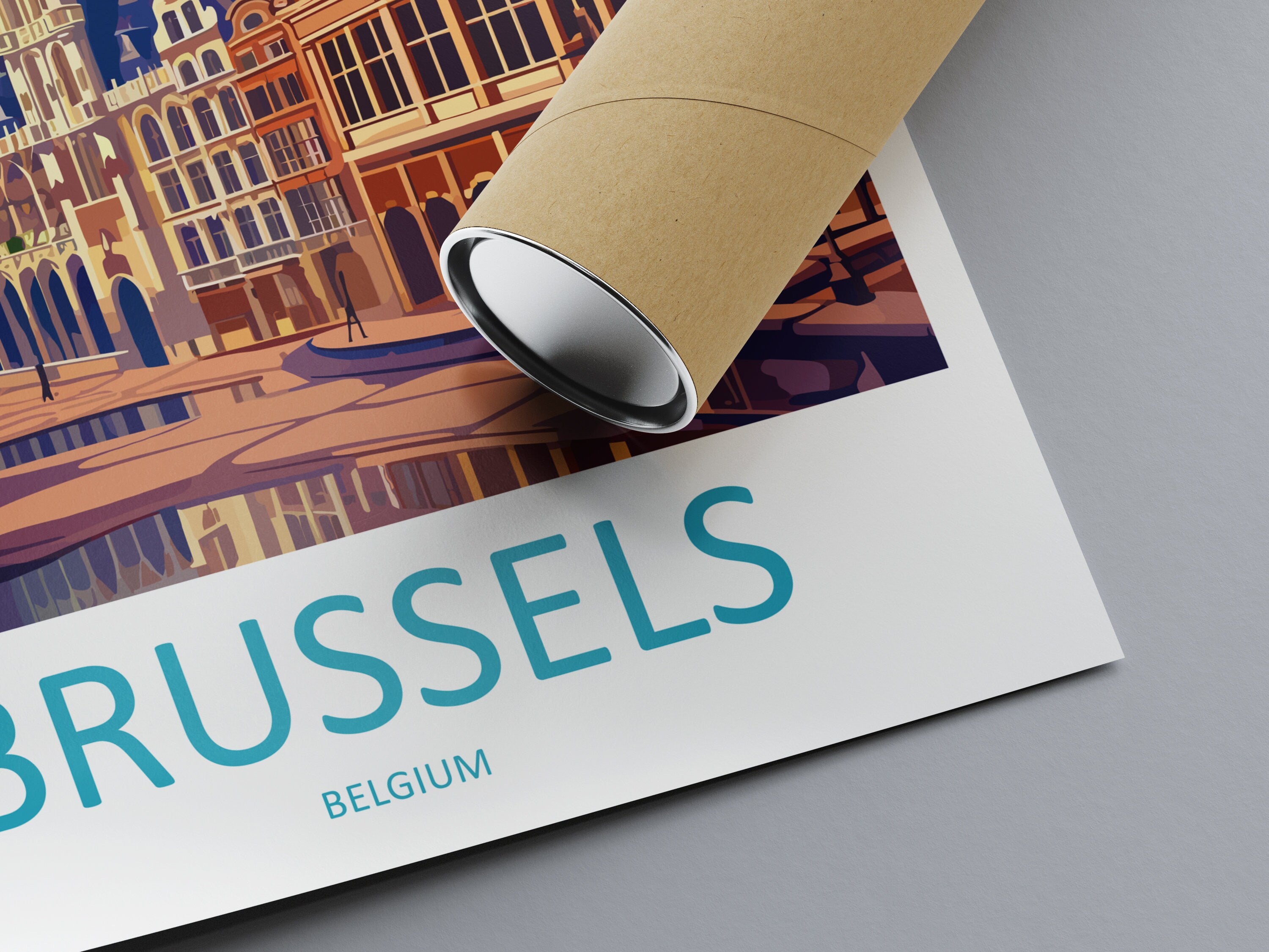 Brussels Travel Print Wall Art Brussels Wall Hanging Home Décor Brussels Gift Art Lovers Belgium Art Lover Gift Brussels Wall Décor