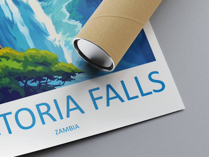 Victoria Falls Travel Print Wall Art Victoria Falls Wall Hanging Home Decor Victoria Falls Gift Art Lovers Wall Art Print Art Victoria Falls