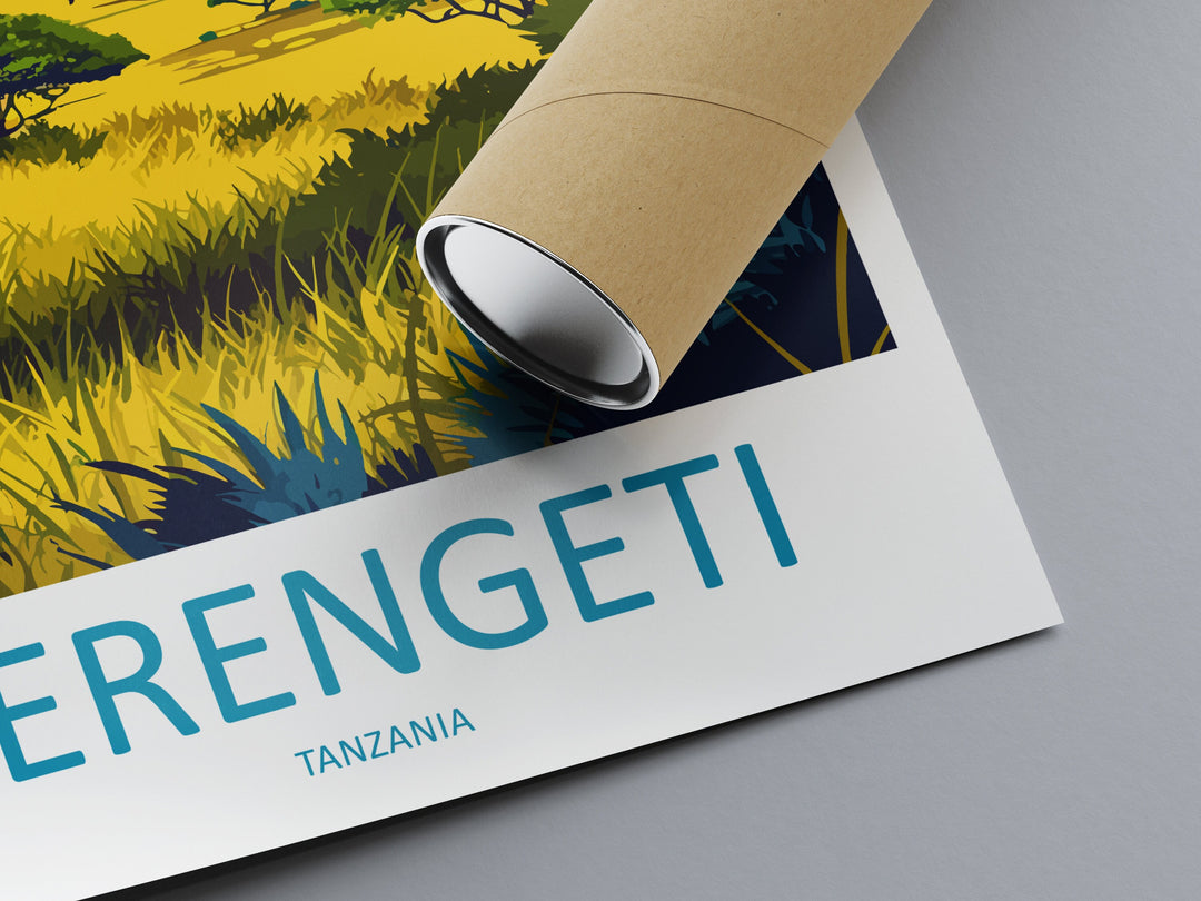 Serengeti Travel Print Wall Art Serengeti Wall Hanging Home Décor Serengeti Gift Art Lovers Serengeti Art Print Tanzania Wall Décor Art