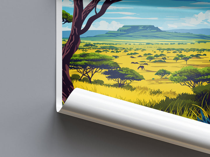 Serengeti Travel Print Wall Art Serengeti Wall Hanging Home Décor Serengeti Gift Art Lovers Serengeti Art Print Tanzania Wall Décor Art