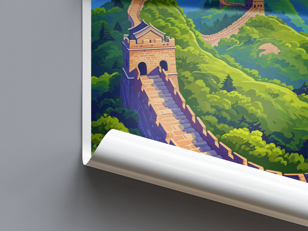 Great Wall of China Travel Print Wall Art Great Wall Wall Hanging Home Décor Great Wall Gift Art Lovers Wall Art China Travel Print Gift