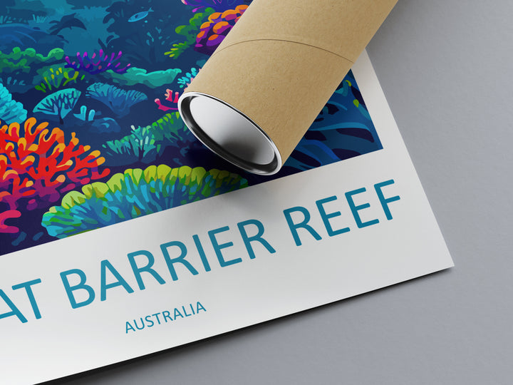 Great Barrier Reef Travel Print Wall Art Great Barrier Reef Wall Hanging Home Décor Great Barrier Reef Gift Art Lovers Wall Art Australia