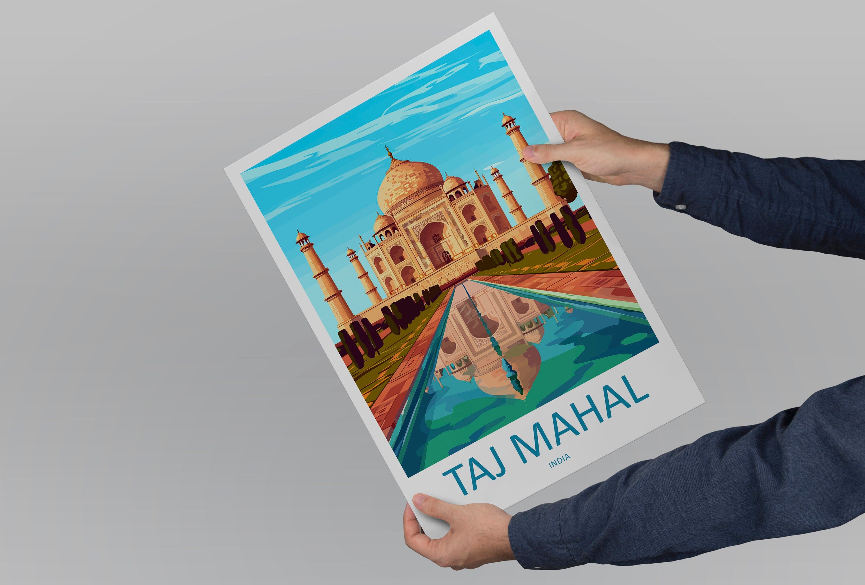 Taj Mahal Agro Travel Print