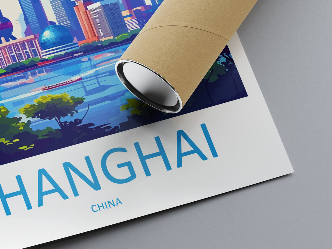 Shanghai Travel Print Wall Art Shanghai Wall Hanging Home Décor Gift Shanghai Art Lovers China Shanghai Art Gift Lover Print
