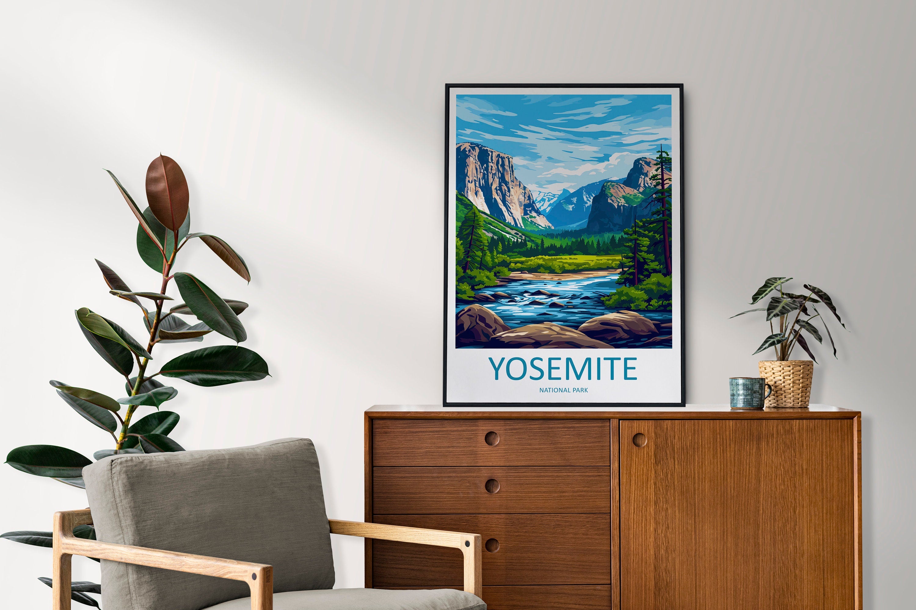 Yosemite Travel Print