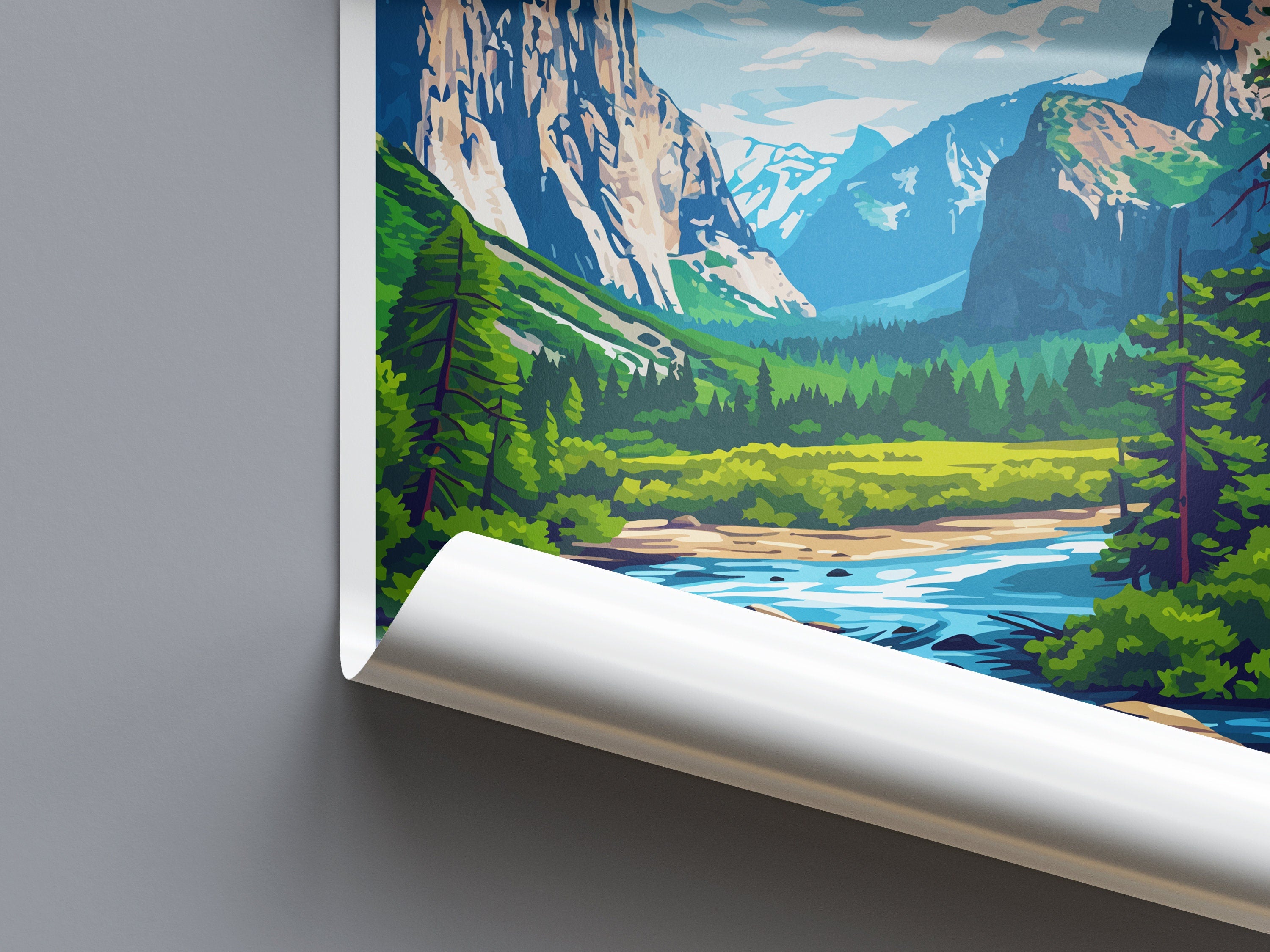 Yosemite Travel Print