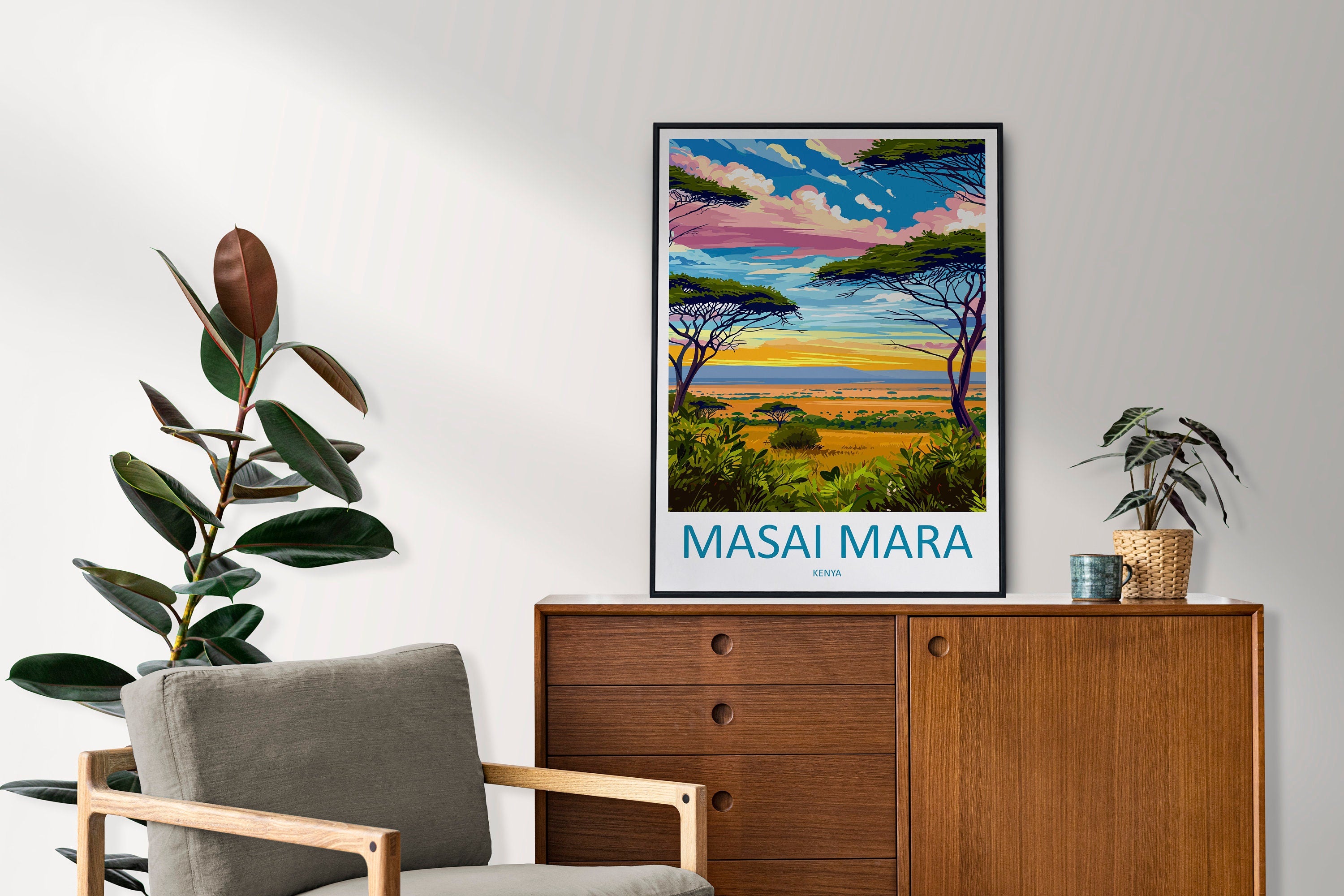 Masai Mara Travel Print