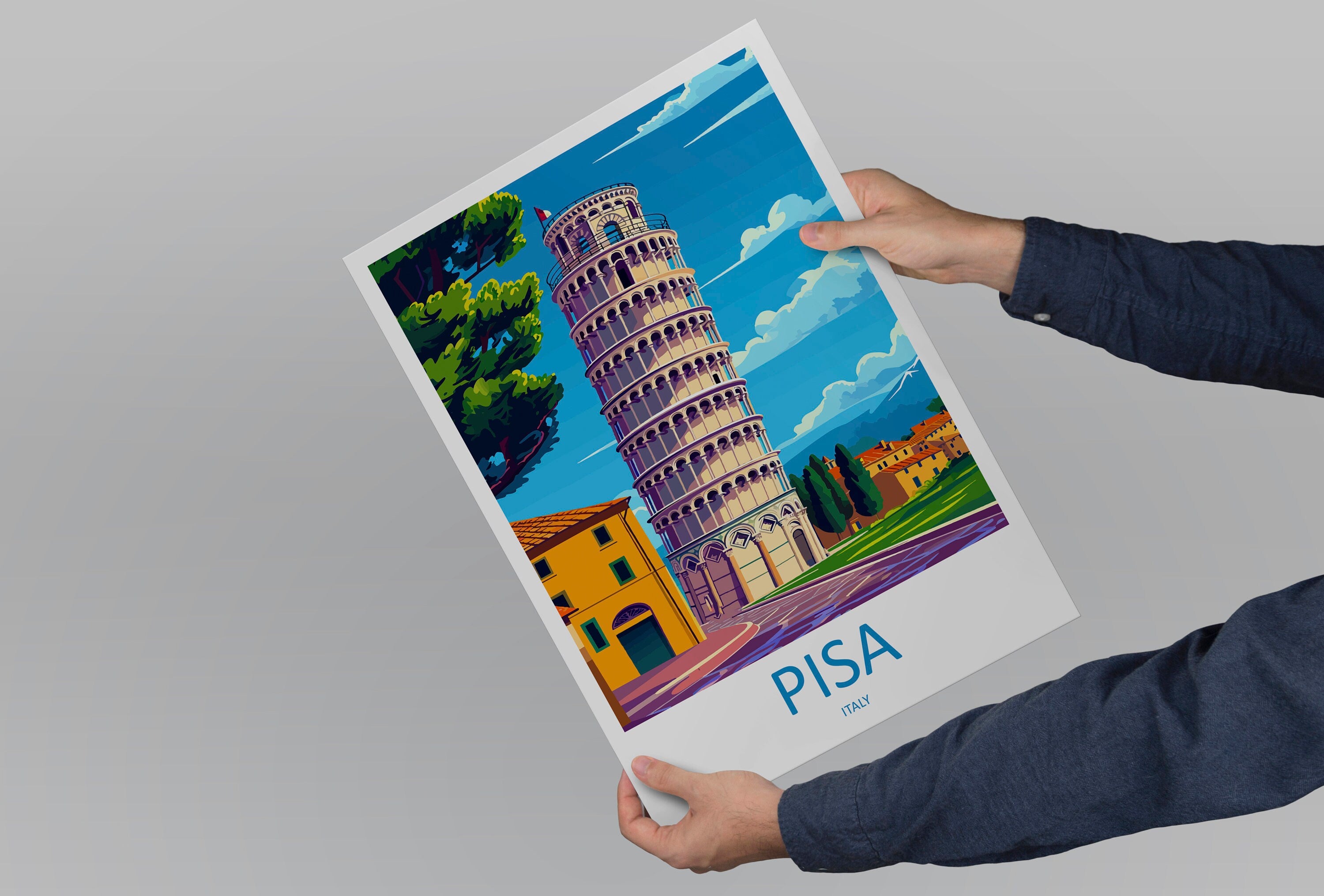 Pisa Travel Print