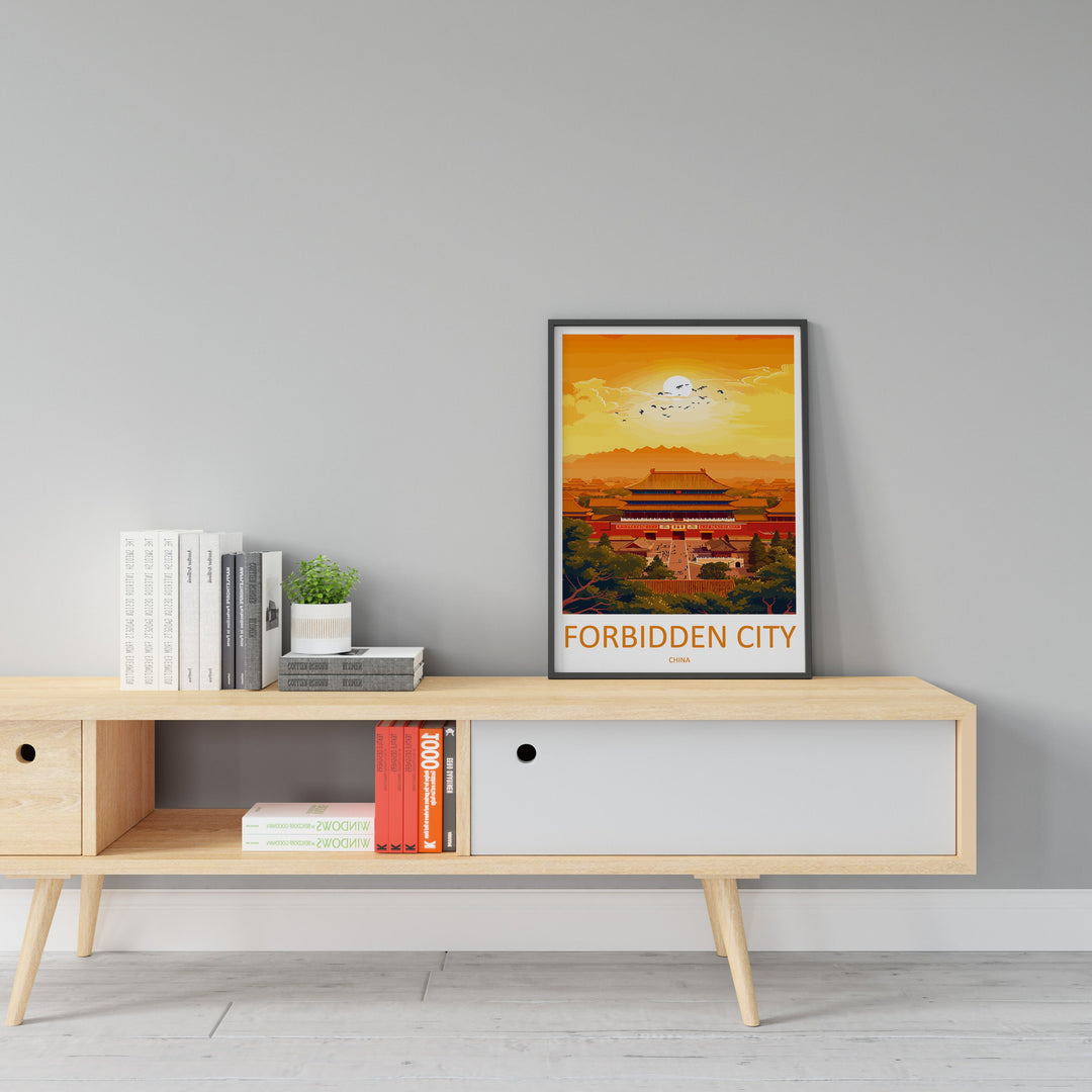 Forbidden City Travel Print Wall Art Forbidden City Wall Hanging Home Décor Forbidden City Gift Art Lovers Wall Art China Travel Print Gift