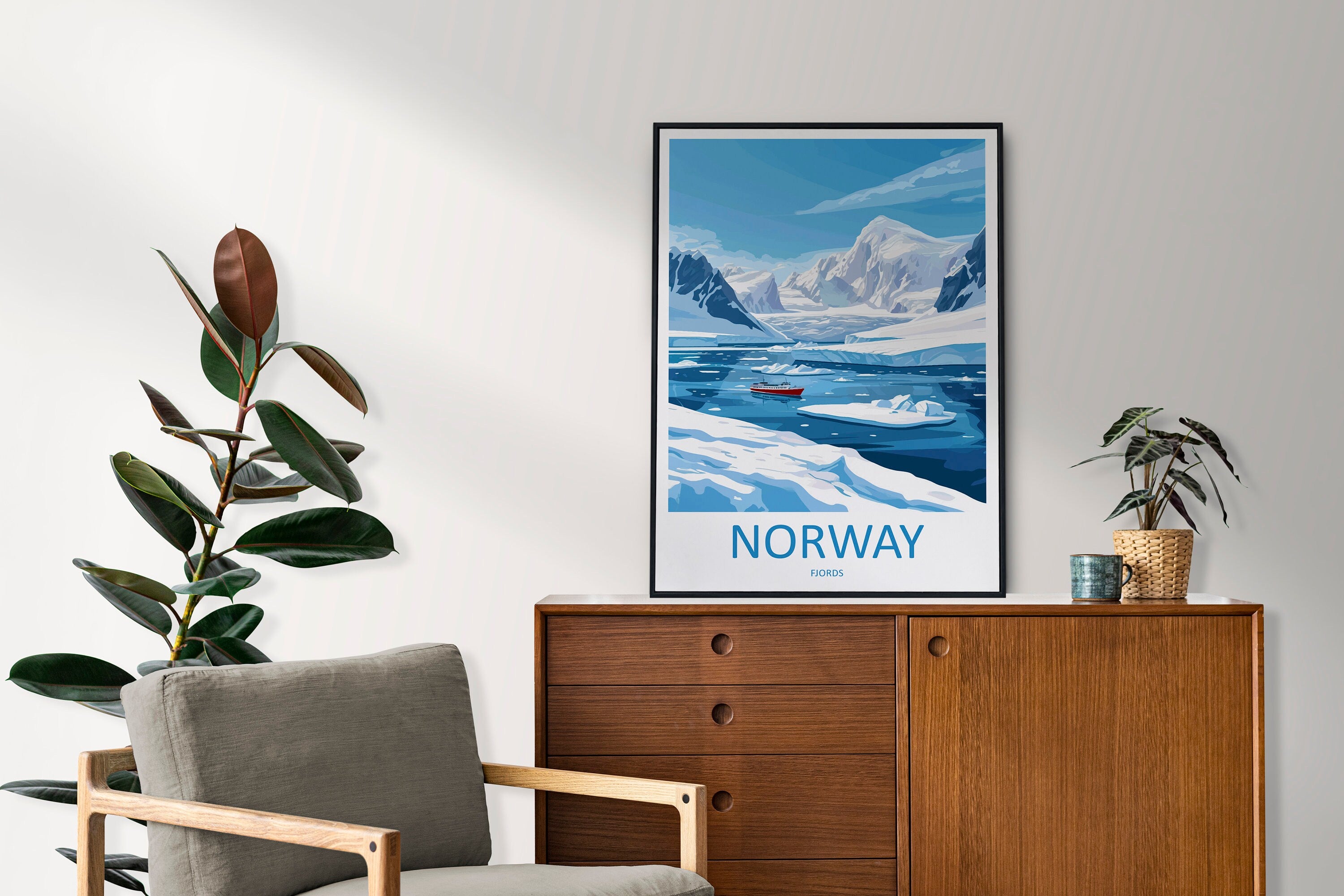 The Fjords Travel Print