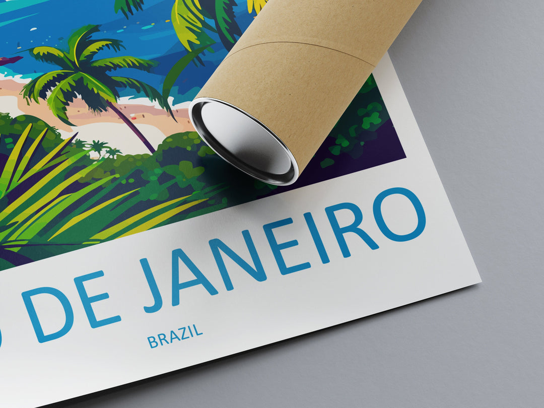 Rio De Janeiro Travel Print Wall Art Rio De Janeiro Wall Hanging Home Decor Rio De Janeiro Gift Art Lovers Wall Art Print Art Brazil Art