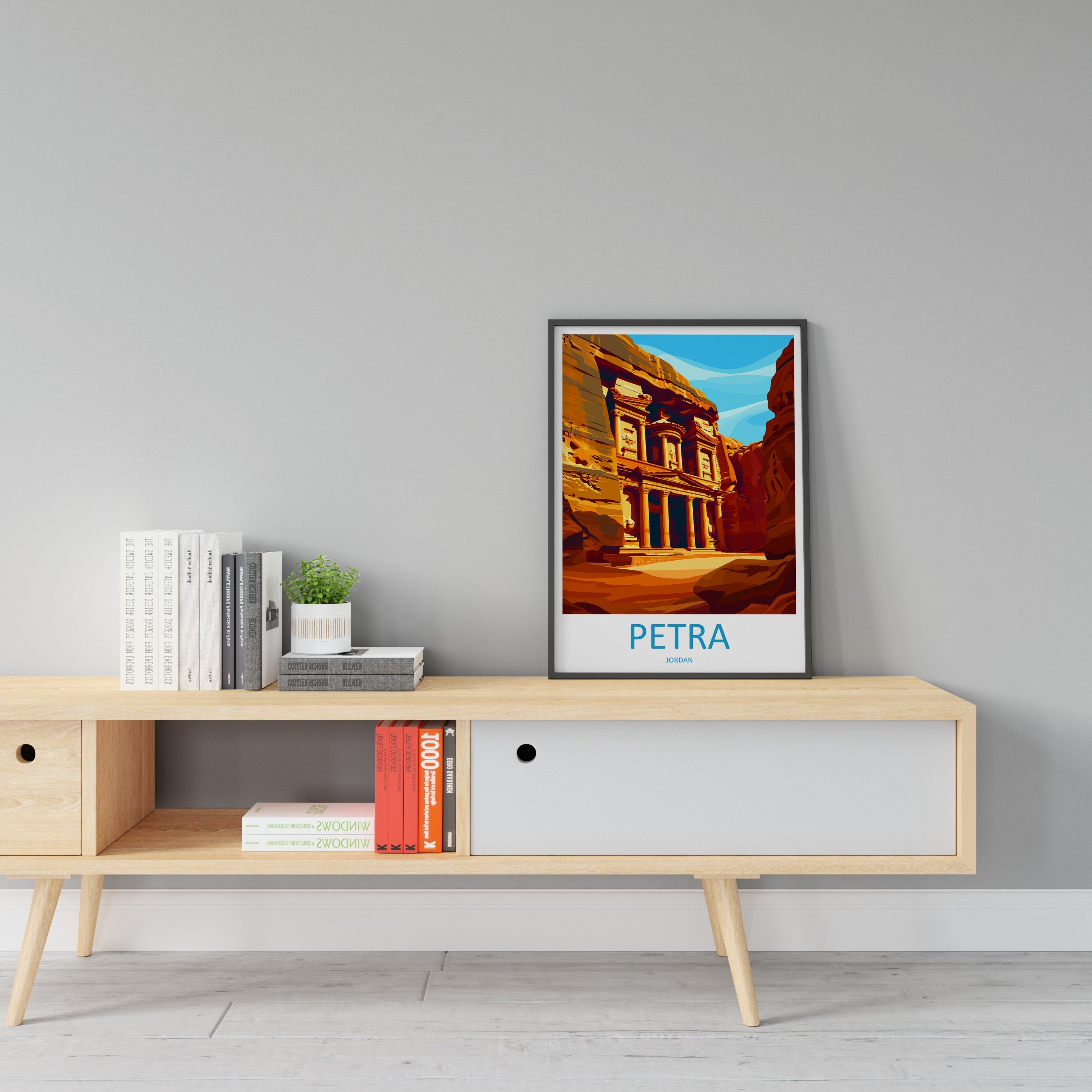 Petra Travel Print Wall Art Petra Wall Hanging Home Décor Petra Gift Art Lovers Jordan Art Lover Gift Petra Travel Poster