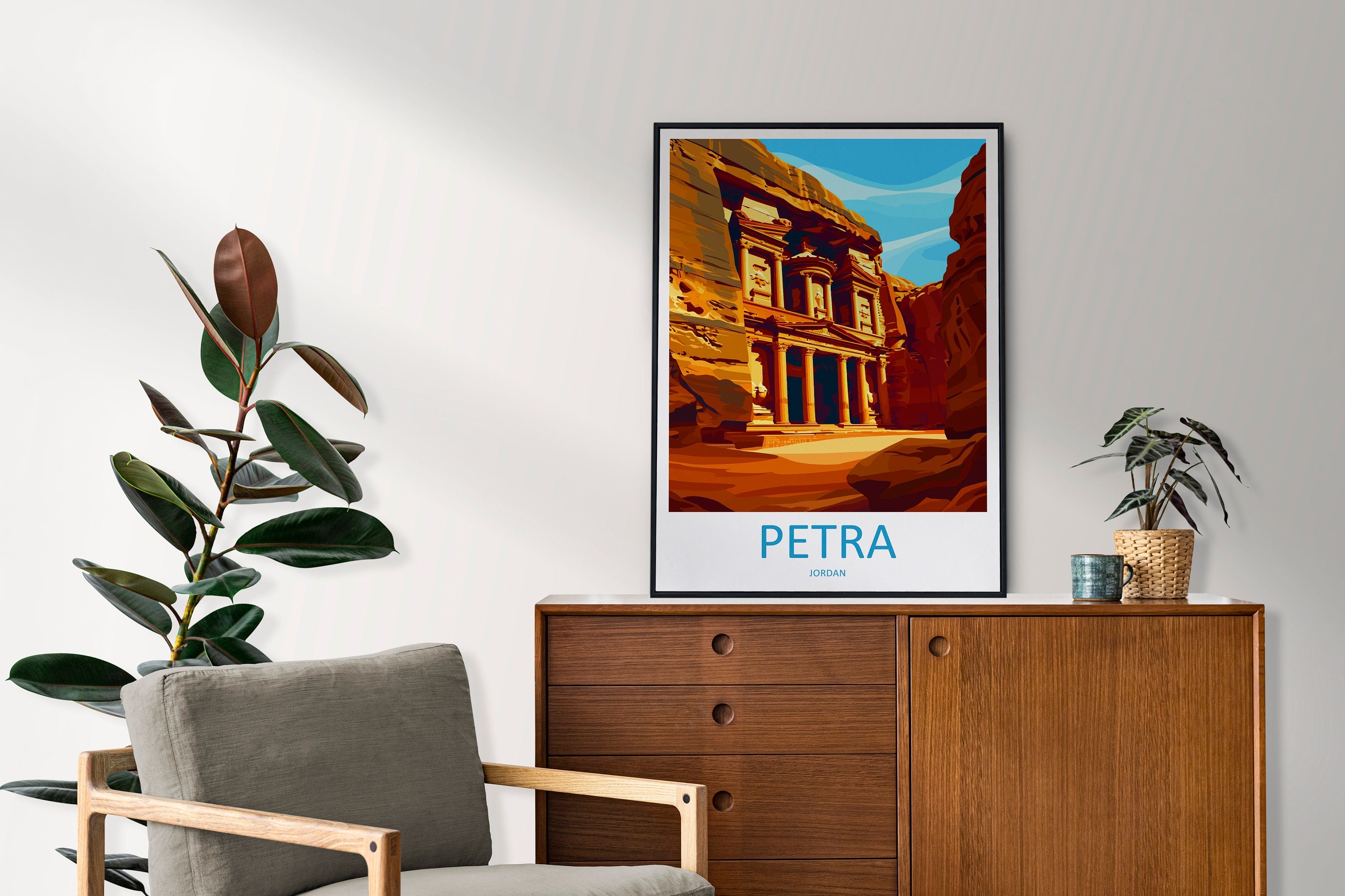 Petra Travel Print Wall Art Petra Wall Hanging Home Décor Petra Gift Art Lovers Jordan Art Lover Gift Petra Travel Poster