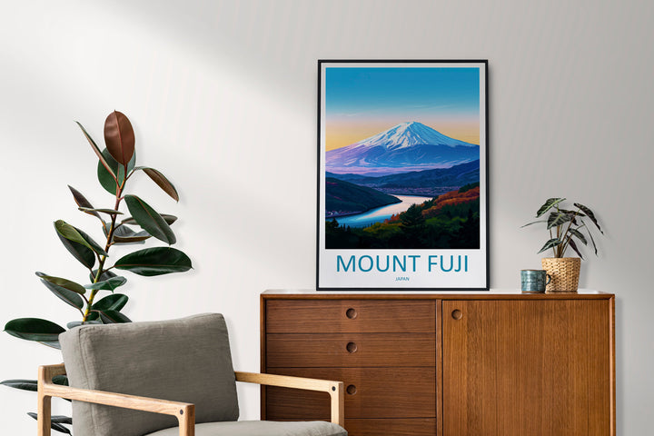 Mount Fuji Travel Print Wall Art Mount Fuji Wall Hanging Home Décor Mount Fuji Gift Art Lovers Art Lover Gift Japan Travel Gift