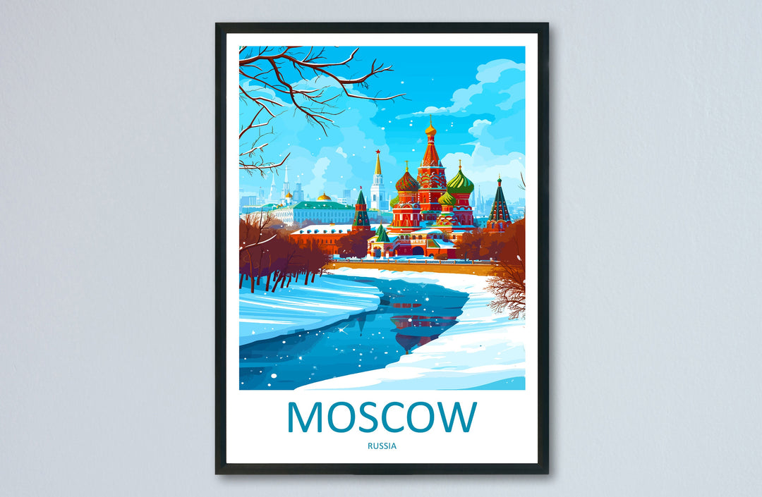 Moscow Print Moscow Home Decor Landscape Art Print Moscow Wall Art for Russia Enthusiast Gift Wall Hanging Moscow Russia Print